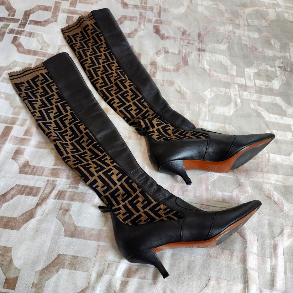 FENDI thigh high boots size 39